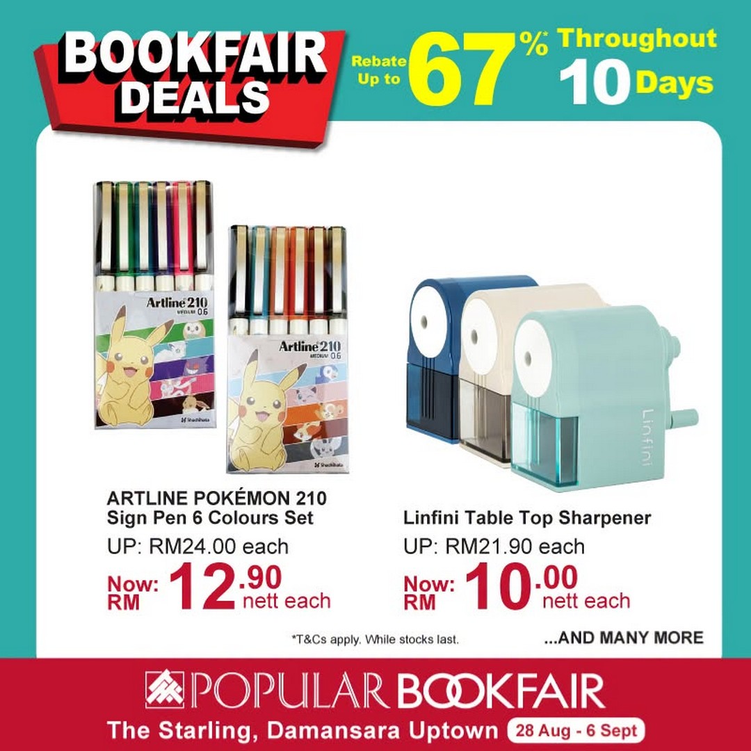 Popular-Bookfair-@-The-Starling-Damansara-Uptown-10 28 August-6 September 2026: Popular Bookfair @ The Starling Damansara Uptown: Up to 67% Rebate, RM9.90 Deals, Vouchers and Free Gifts