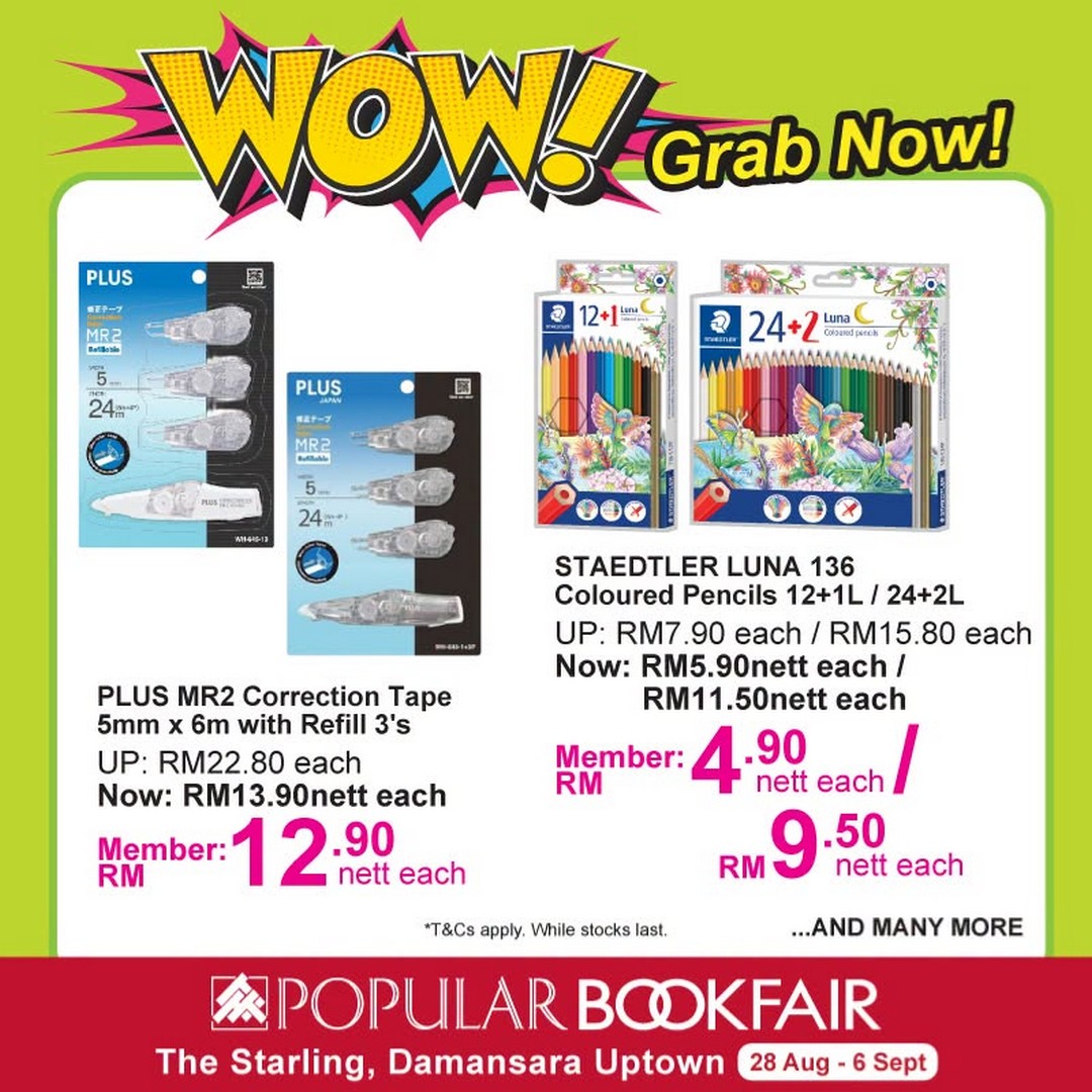 Popular-Bookfair-@-The-Starling-Damansara-Uptown-11 28 August-6 September 2026: Popular Bookfair @ The Starling Damansara Uptown: Up to 67% Rebate, RM9.90 Deals, Vouchers and Free Gifts