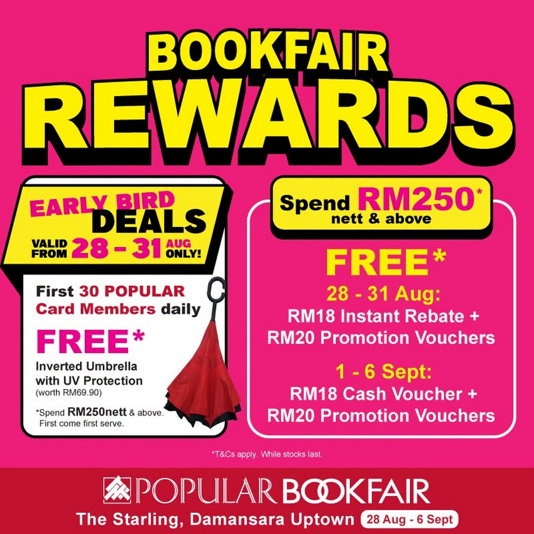 Popular-Bookfair-@-The-Starling-Damansara-Uptown-17 28 August-6 September 2026: Popular Bookfair @ The Starling Damansara Uptown: Up to 67% Rebate, RM9.90 Deals, Vouchers and Free Gifts