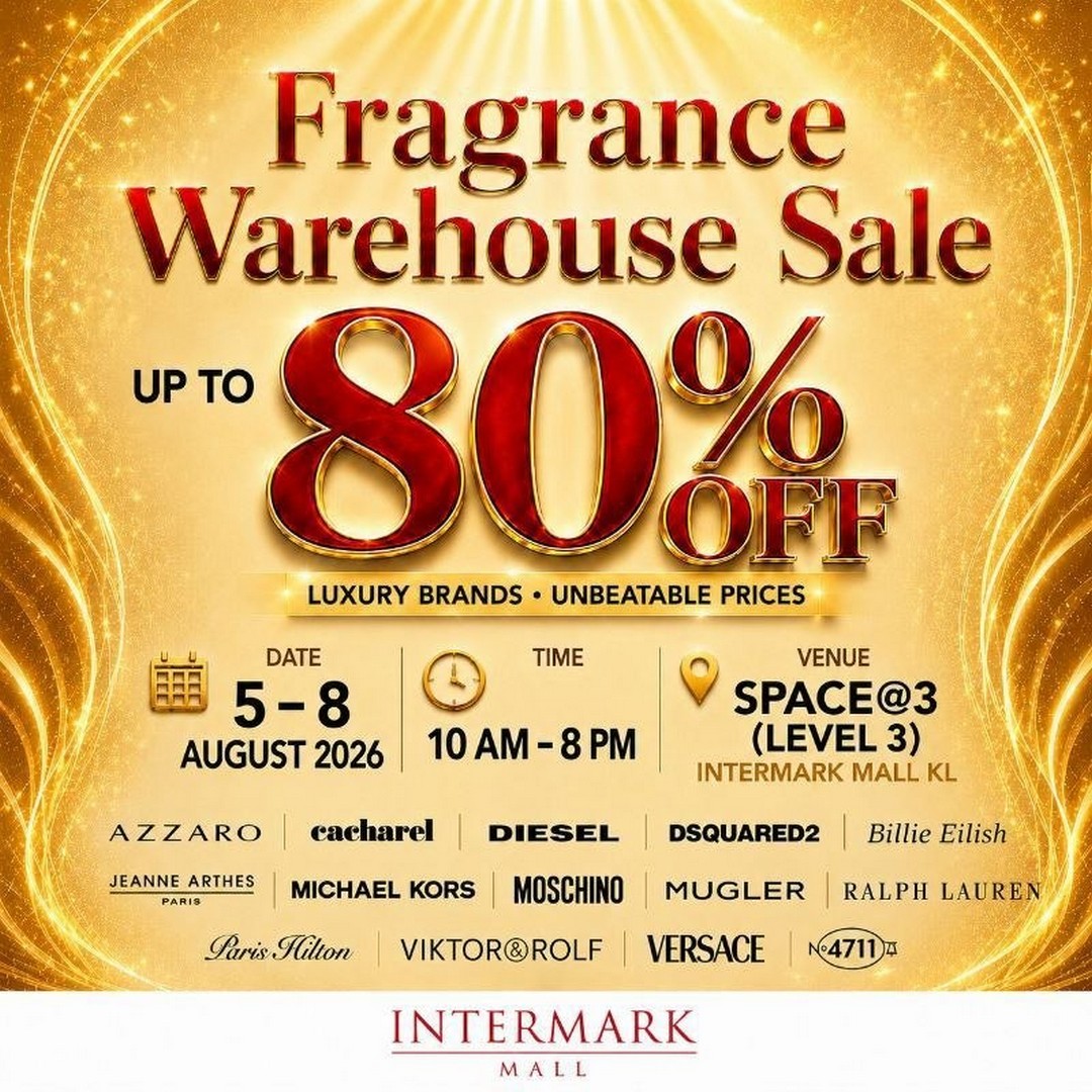 Prestige-Products-Fragrance-Warehouse-Sale 5-8 August 2026: Prestige Products Fragrance Warehouse Sale: Up to 80% OFF Luxury Perfumes at Intermark Mall Kuala Lumpur