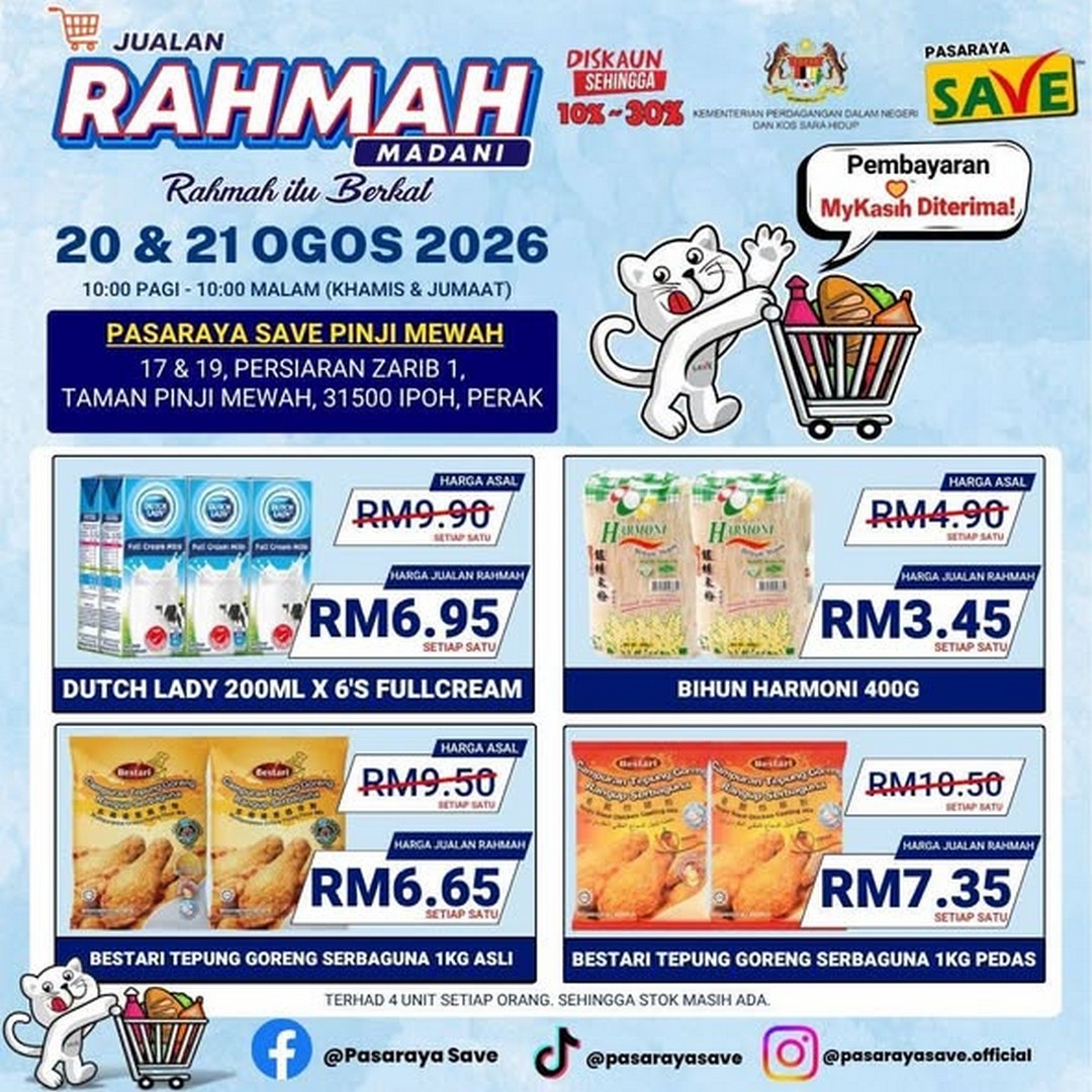 SAVE-Pinji-Mewah-Rahmah-Madani-Sale-3 20-21 August 2026: SAVE Pinji Mewah Rahmah Madani Sale – Enjoy Up to 30% Off Selected Items and Pay with MyKasih