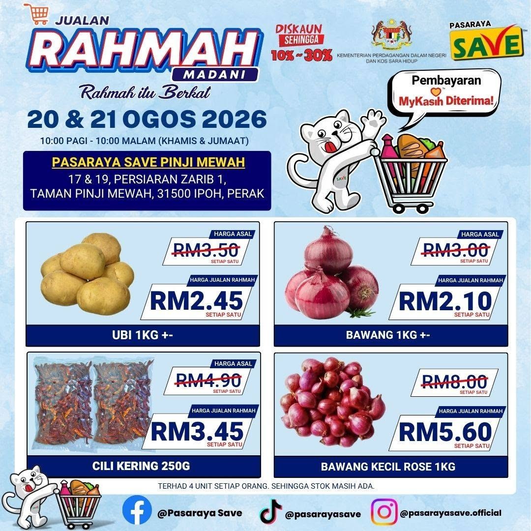 SAVE-Pinji-Mewah-Rahmah-Madani-Sale-4 20-21 August 2026: SAVE Pinji Mewah Rahmah Madani Sale – Enjoy Up to 30% Off Selected Items and Pay with MyKasih
