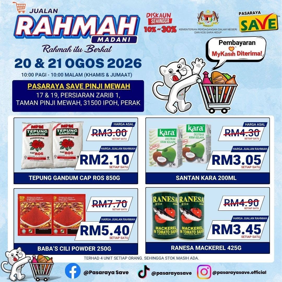 SAVE-Pinji-Mewah-Rahmah-Madani-Sale-5 20-21 August 2026: SAVE Pinji Mewah Rahmah Madani Sale – Enjoy Up to 30% Off Selected Items and Pay with MyKasih