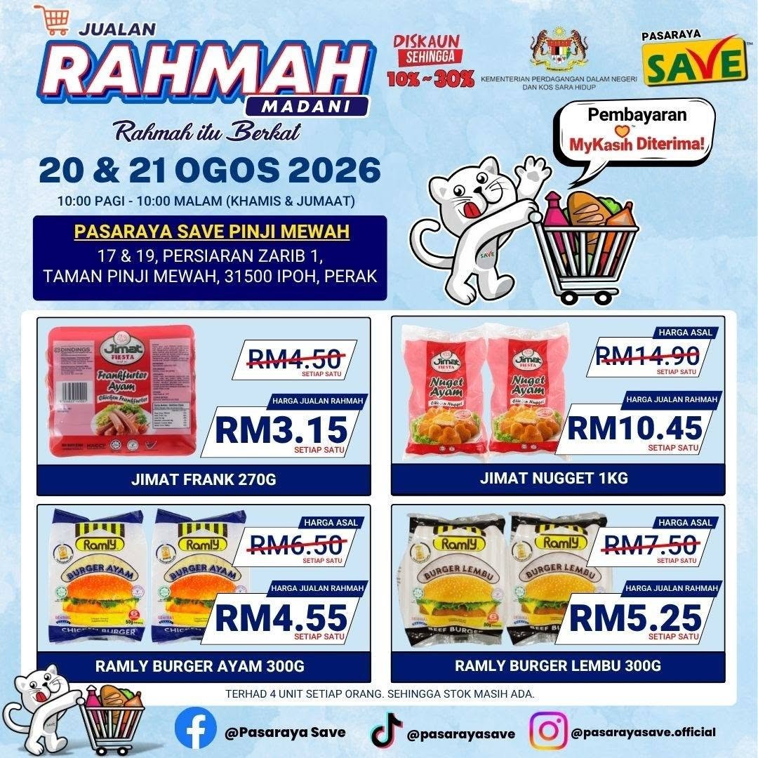 SAVE-Pinji-Mewah-Rahmah-Madani-Sale-7 20-21 August 2026: SAVE Pinji Mewah Rahmah Madani Sale – Enjoy Up to 30% Off Selected Items and Pay with MyKasih