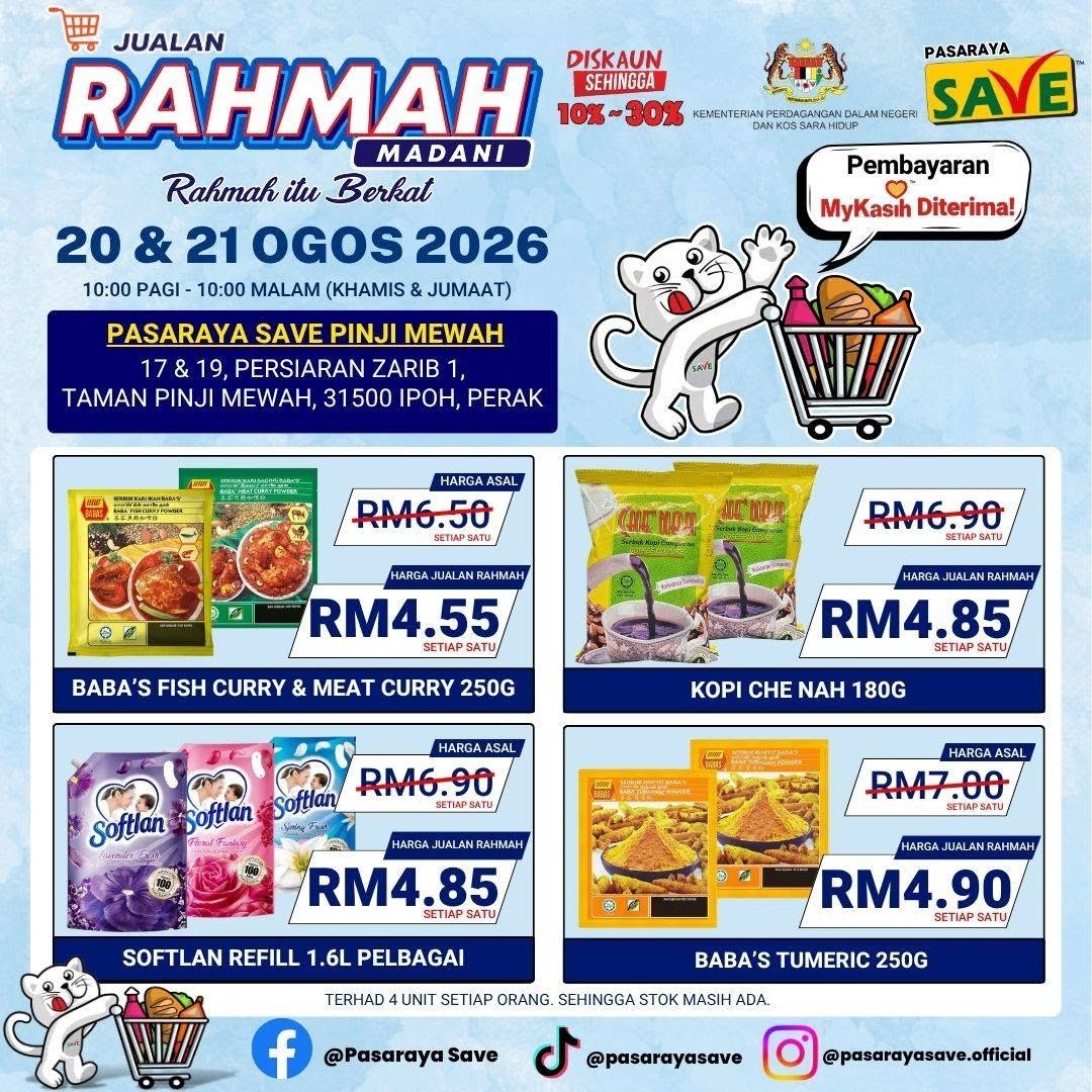 SAVE-Pinji-Mewah-Rahmah-Madani-Sale-8 20-21 August 2026: SAVE Pinji Mewah Rahmah Madani Sale – Enjoy Up to 30% Off Selected Items and Pay with MyKasih