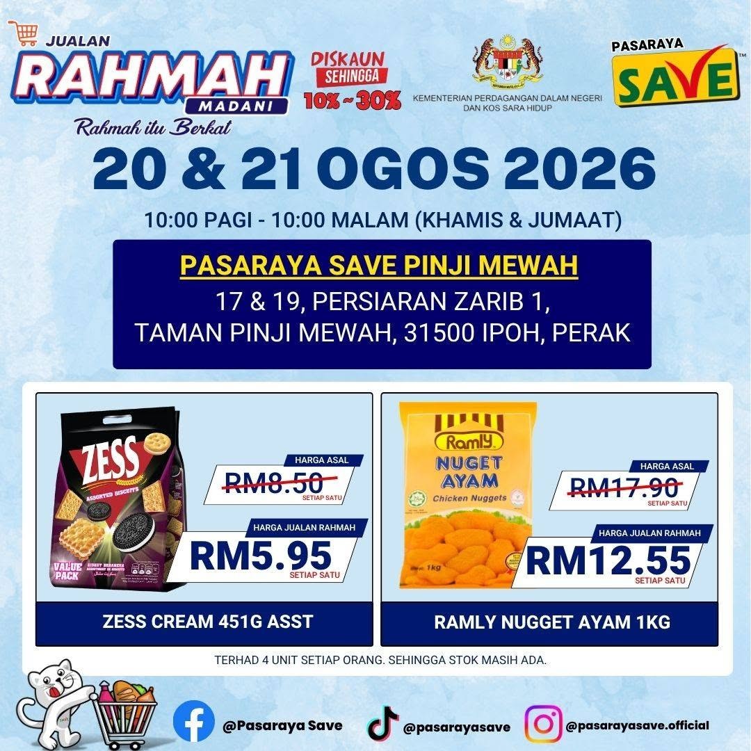 SAVE-Pinji-Mewah-Rahmah-Madani-Sale-9 20-21 August 2026: SAVE Pinji Mewah Rahmah Madani Sale – Enjoy Up to 30% Off Selected Items and Pay with MyKasih