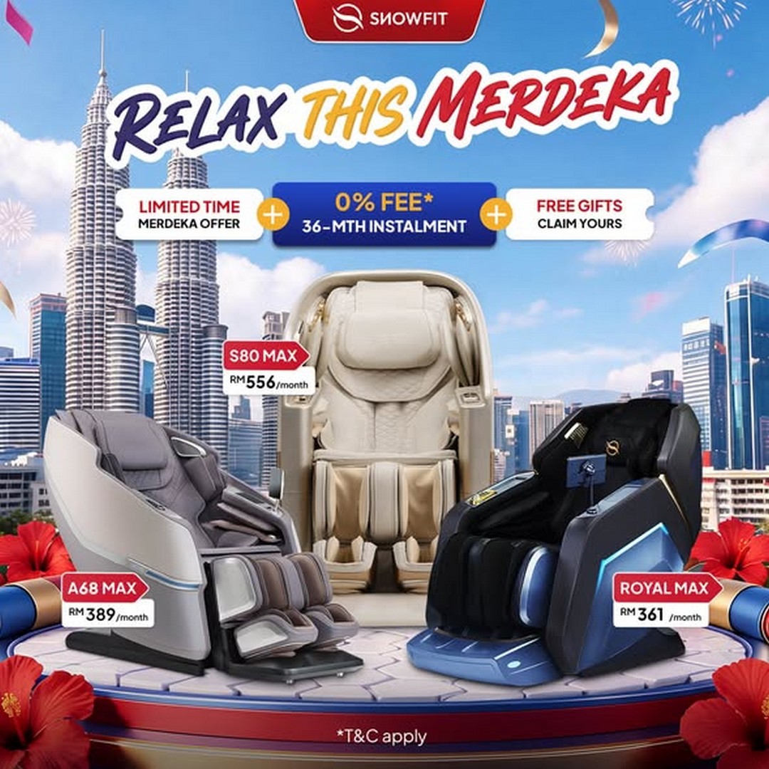 SNOWFIT-Merdeka-Massage-Chair-Sale-and-Promotion-2 10-31 August 2026: SNOWFIT: Merdeka Massage Chair Sale and Promotion with 0% Instalments, Gifts and RM1 Marshmallow Pillow Offer
