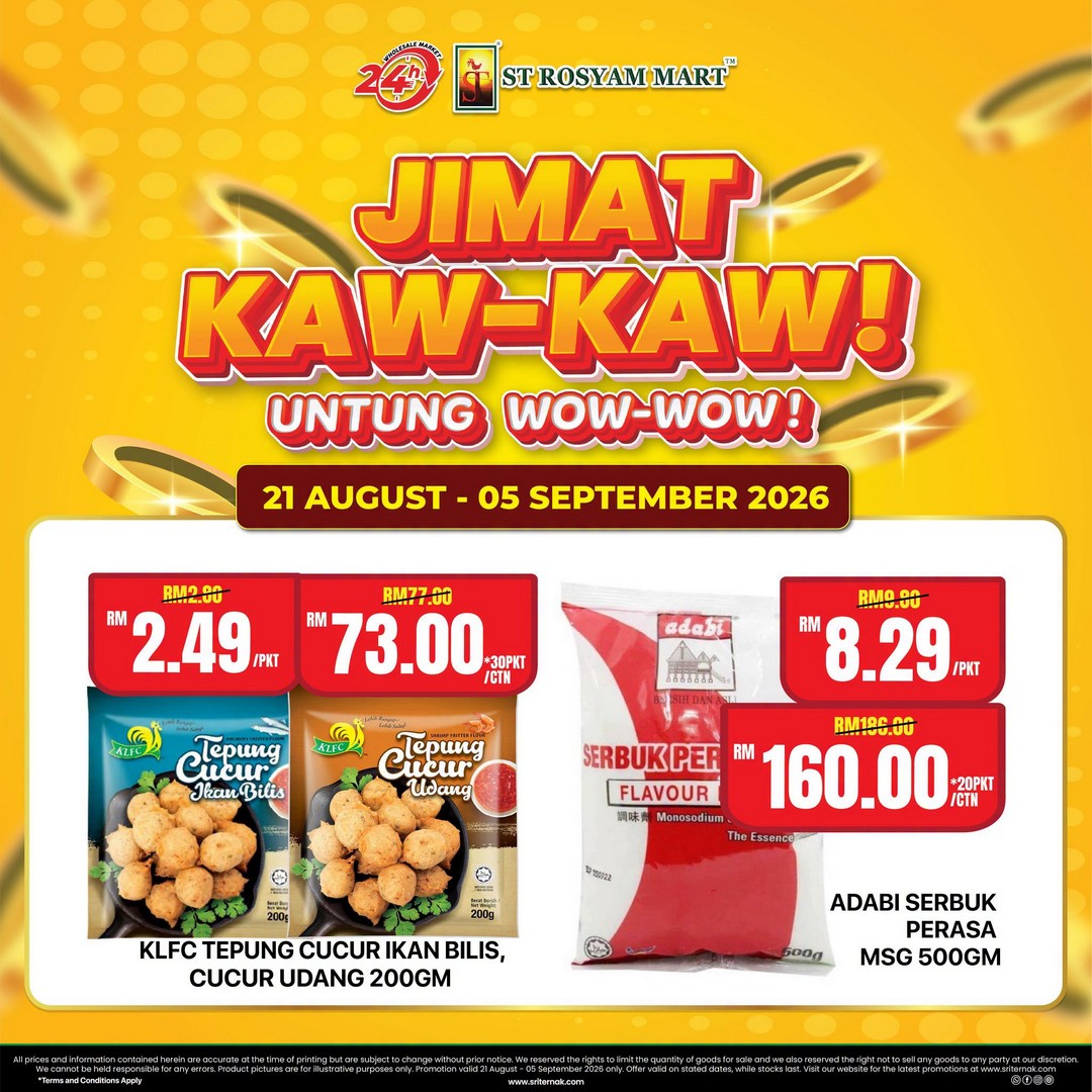 ST-Rosyam-Mart-Payday-Sale-Big-Savings-6 21 August-5 September 2026: ST Rosyam Mart Payday Sale, Big Savings on Food and Daily Essentials at Selected Outlets