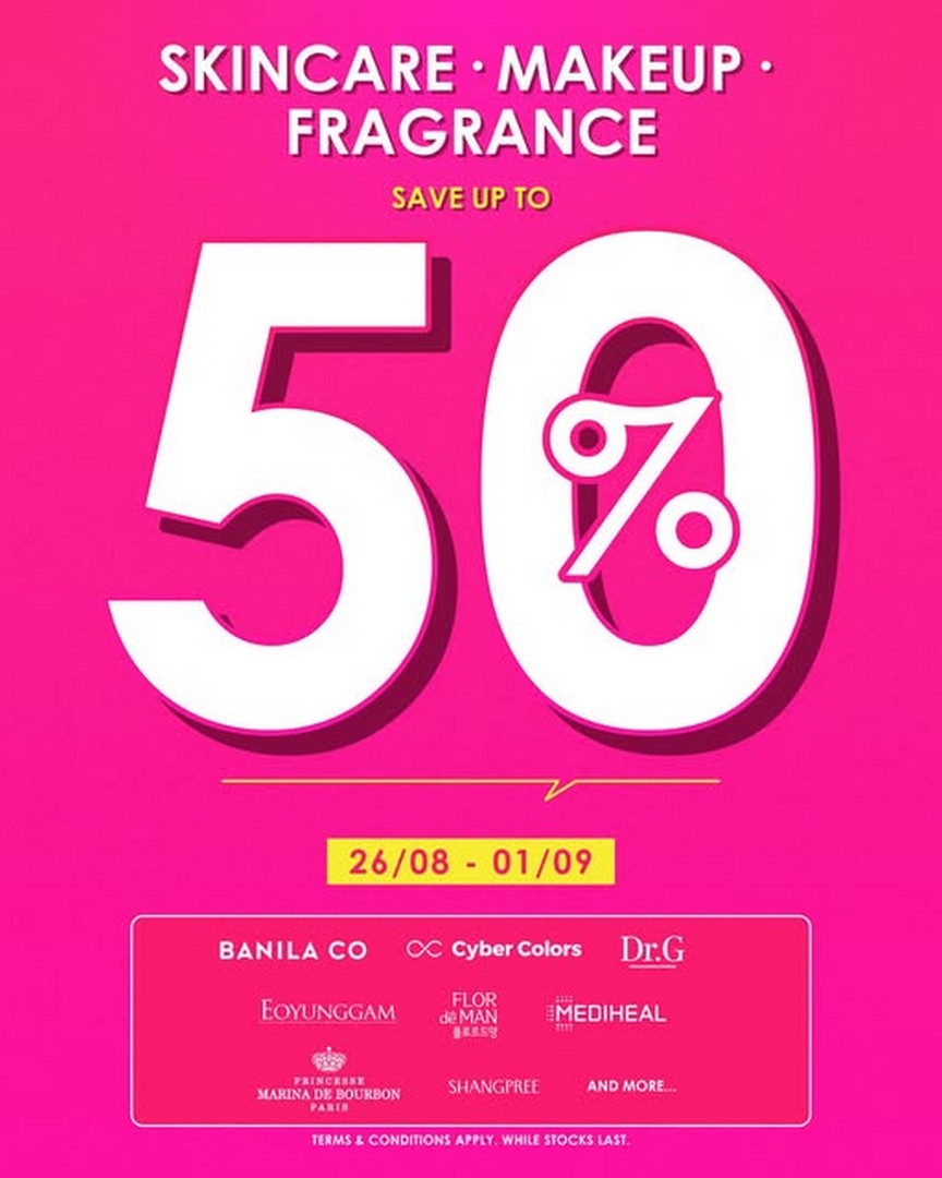 Sa-Sa-Malaysia-Up-to-50-Off-Selected-Beauty-Favourites 26 August-1 September 2026: Sa Sa Malaysia: Up to 50% Off Selected Beauty Favourites In-Store and Online Clearance Sale