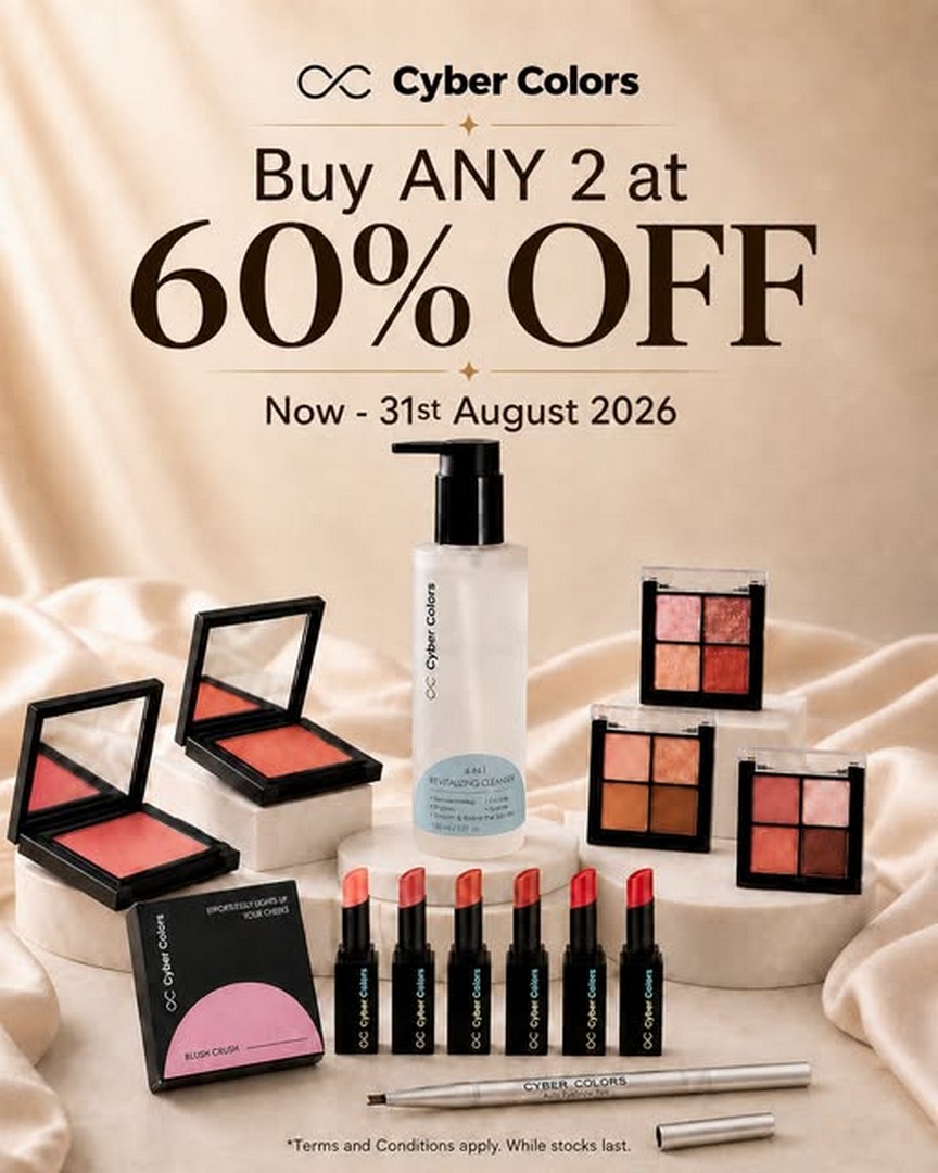 SaSa-Malaysia-Cyber-Colors-Merdeka-Promotion Now Till 31 August 2026: SaSa Malaysia: Cyber Colors Merdeka Promotion – Any 2 Selected Beauty Favourites at 60% Off
