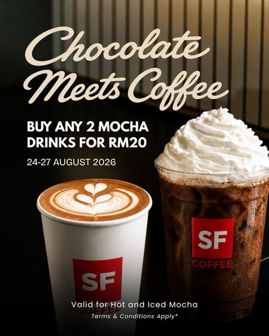 San-Francisco-Coffee-RM20-for-Any-2-Mocha-Drinks-Promotion 24-27 August 2026: San Francisco Coffee: RM20 for Any 2 Mocha Drinks Promotion