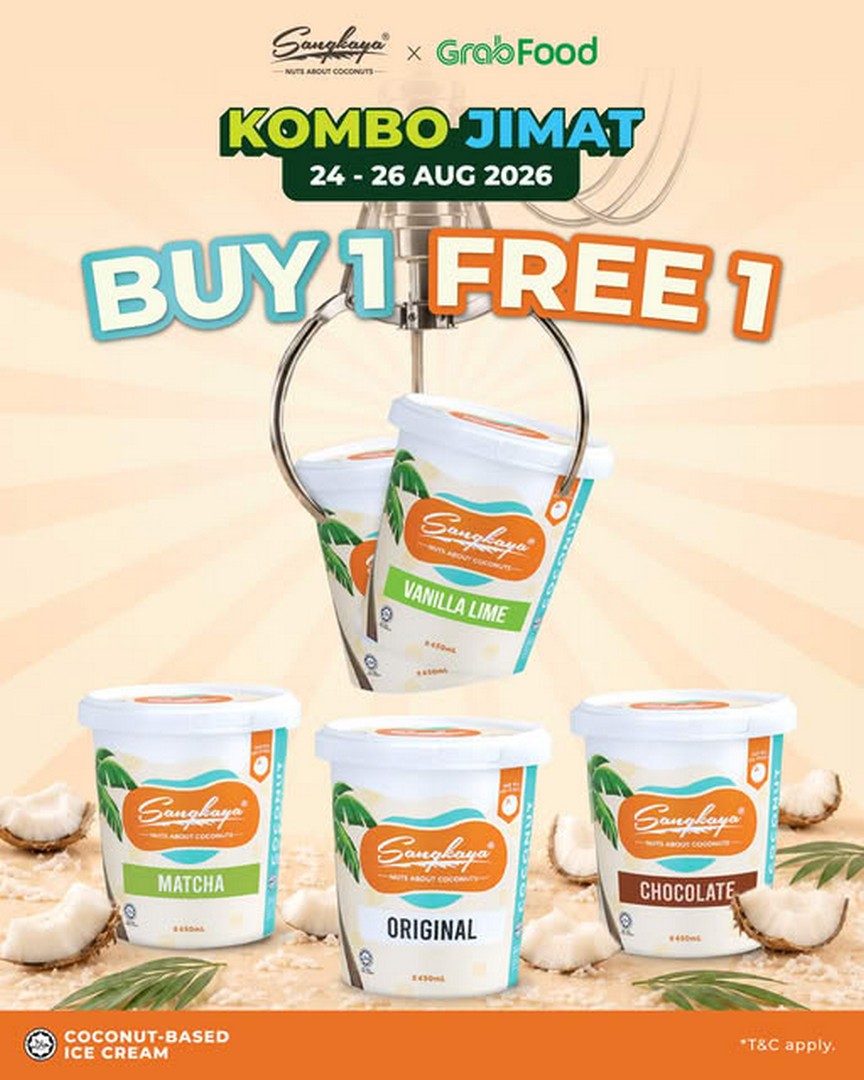 Sangkaya-Buy-1-Free-1-Ice-Cream-Promotion 24-26 August 2026: Sangkaya: Buy 1 Free 1 Ice Cream Promotion for a Limited Three-Day Treat