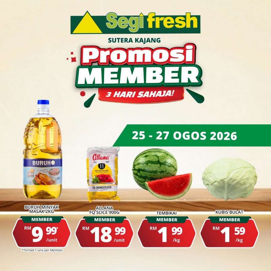 Segi-Fresh-Sutera-Kajang-Member-Karnival-Promotion-3 22-30 August 2026: Segi Fresh Sutera Kajang: Member Karnival Promotion with RM4.99/kg Fresh Chicken, RM10,000 Prizes & Special Member Deals