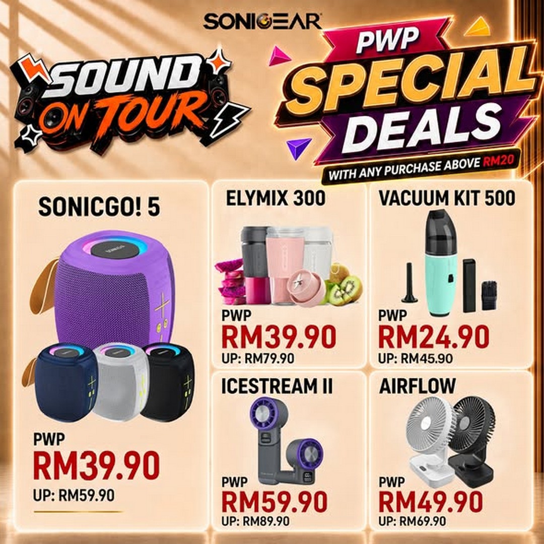 SonicGear-Malaysia-SOUND-ON-TOUR-2026-Roadshow-Promotion-3 3-9 August 2026: SonicGear Malaysia: SOUND ON TOUR 2026 Roadshow Promotion with Up to 60% Rebate, Free Gifts and Exclusive Audio Deals at Sunway Velocity Mall