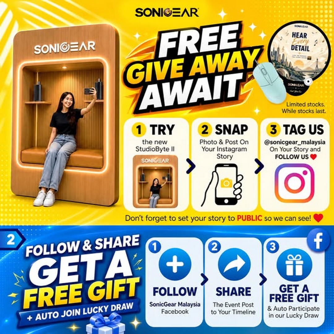 SonicGear-Malaysia-Sound-On-Tour-2026-Promotion-2 3-9 August 2026: SonicGear Malaysia Sound On Tour 2026 Promotion at Sunway Velocity Mall with Up to 60% OFF, Lucky Draws and Free Gifts