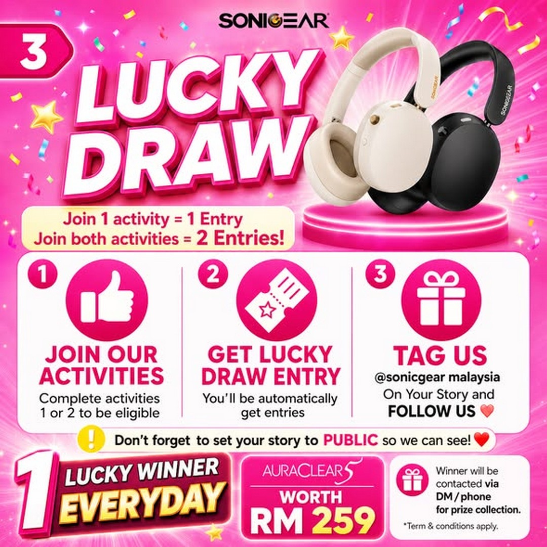 SonicGear-Malaysia-Sound-On-Tour-2026-Promotion-3 3-9 August 2026: SonicGear Malaysia Sound On Tour 2026 Promotion at Sunway Velocity Mall with Up to 60% OFF, Lucky Draws and Free Gifts