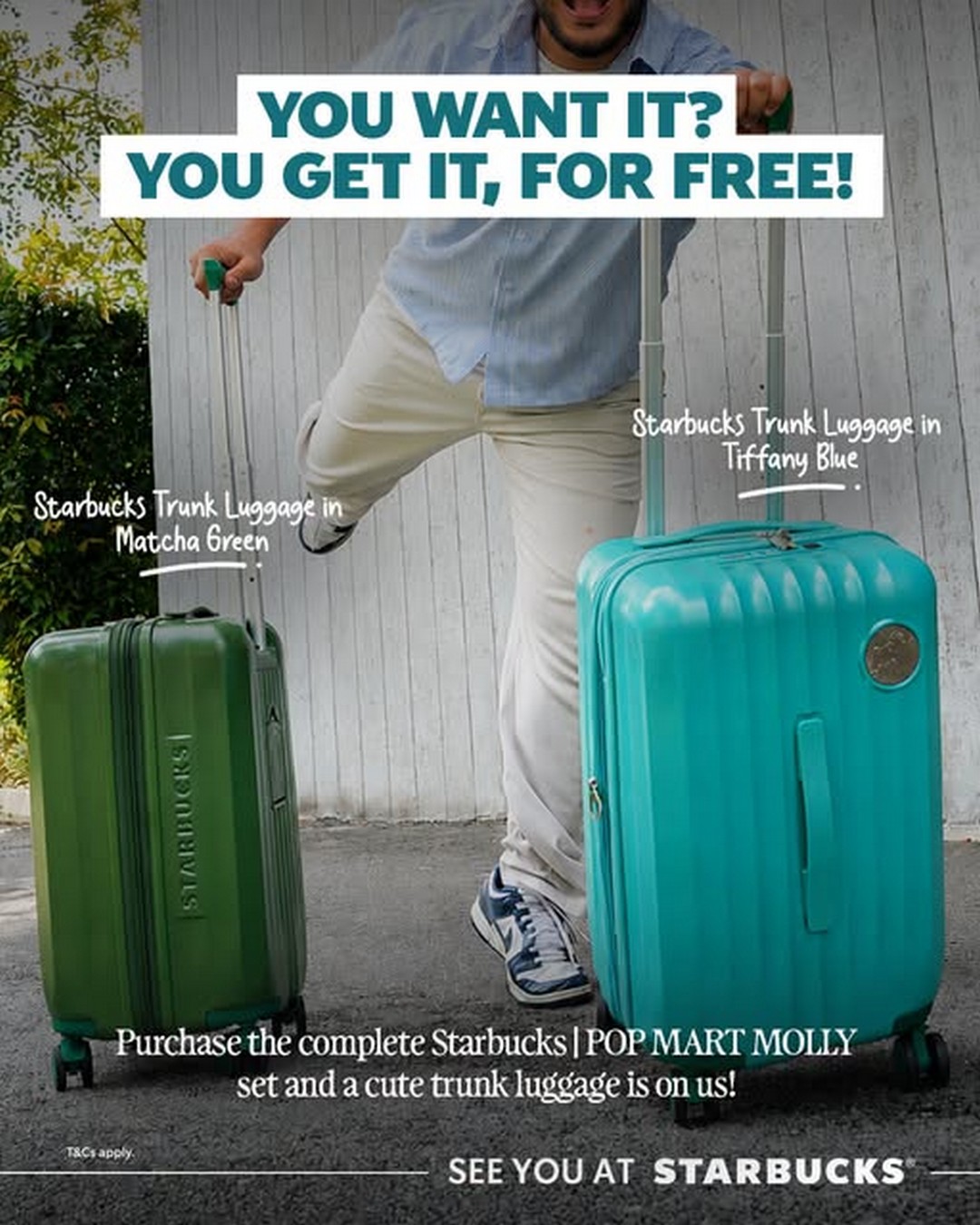 Starbucks-Malaysia-Free-MOLLY-Trunk-Luggage 21 August 2026 onwards: Starbucks Malaysia: Free MOLLY Trunk Luggage with Complete Starbucks x POP MART MOLLY Collection Promotion