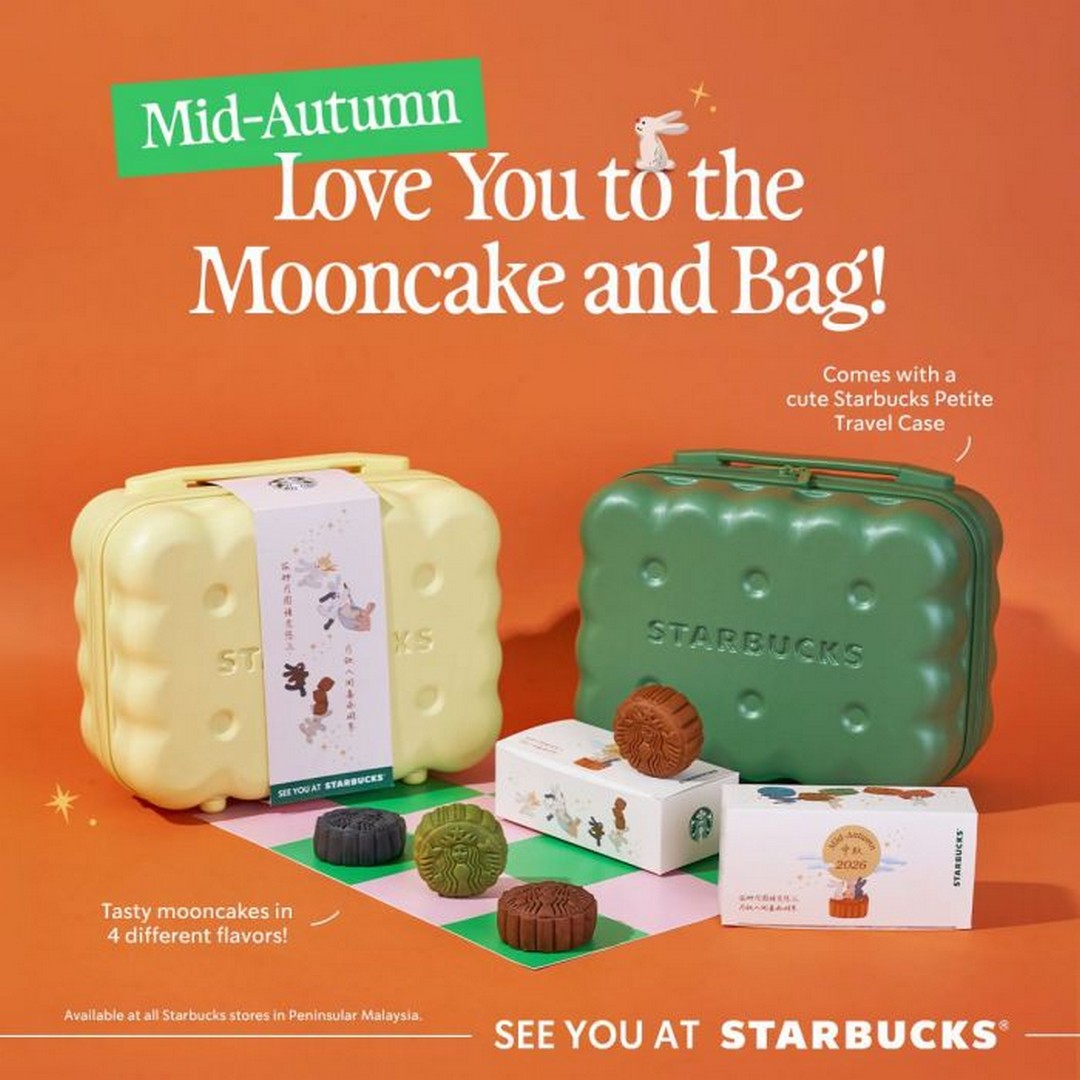 Starbucks-Malaysia-Mid-Autumn-Mooncake-Set-Promotion 18 August 2026 onwards: Starbucks Malaysia: Mid-Autumn Mooncake Set Promotion with Petite Travel Case and 2 Buy 1 Free 1 Vouchers