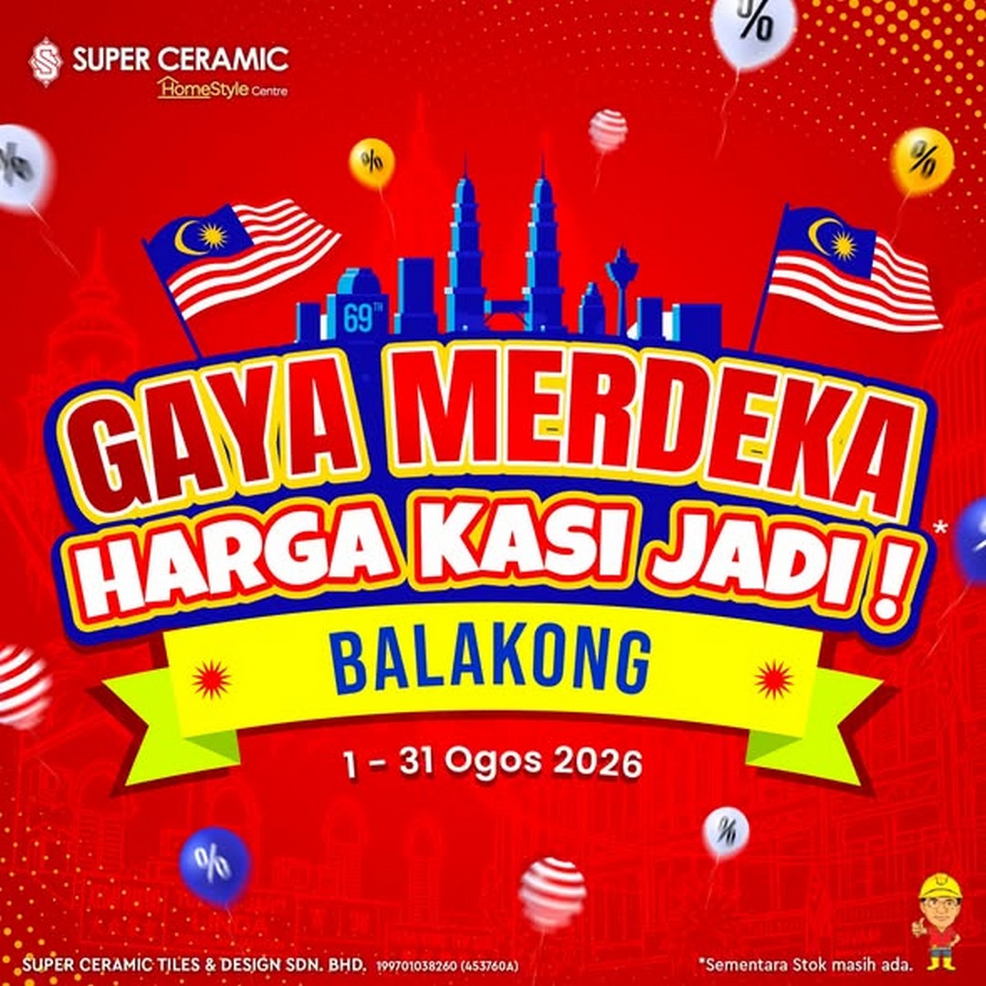 Super-Ceramic-Merdeka-Kitchen-Combo-Sale 1-31 August 2026: Super Ceramic Merdeka Kitchen Combo Sale – Kitchen Sets from RM1,588 at Balakong