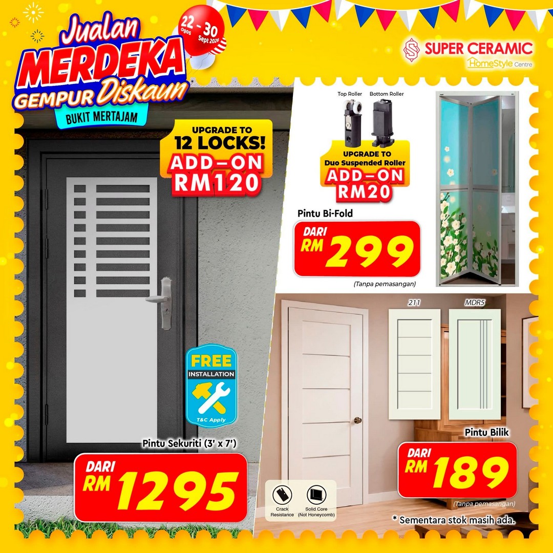 Super-Ceramic-Tiles-Bukit-Mertajam-Merdeka-Sale-Promotion-14 22 August-30 September 2026: Super Ceramic Tiles Bukit Mertajam Merdeka Sale Promotion – Great Home Improvement Deals and Discounts