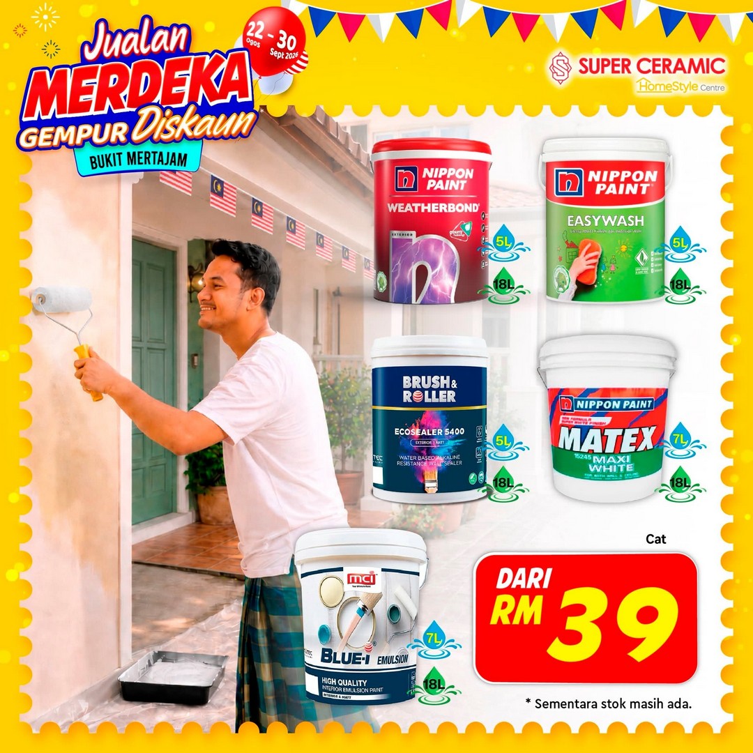Super-Ceramic-Tiles-Bukit-Mertajam-Merdeka-Sale-Promotion-16 22 August-30 September 2026: Super Ceramic Tiles Bukit Mertajam Merdeka Sale Promotion – Great Home Improvement Deals and Discounts