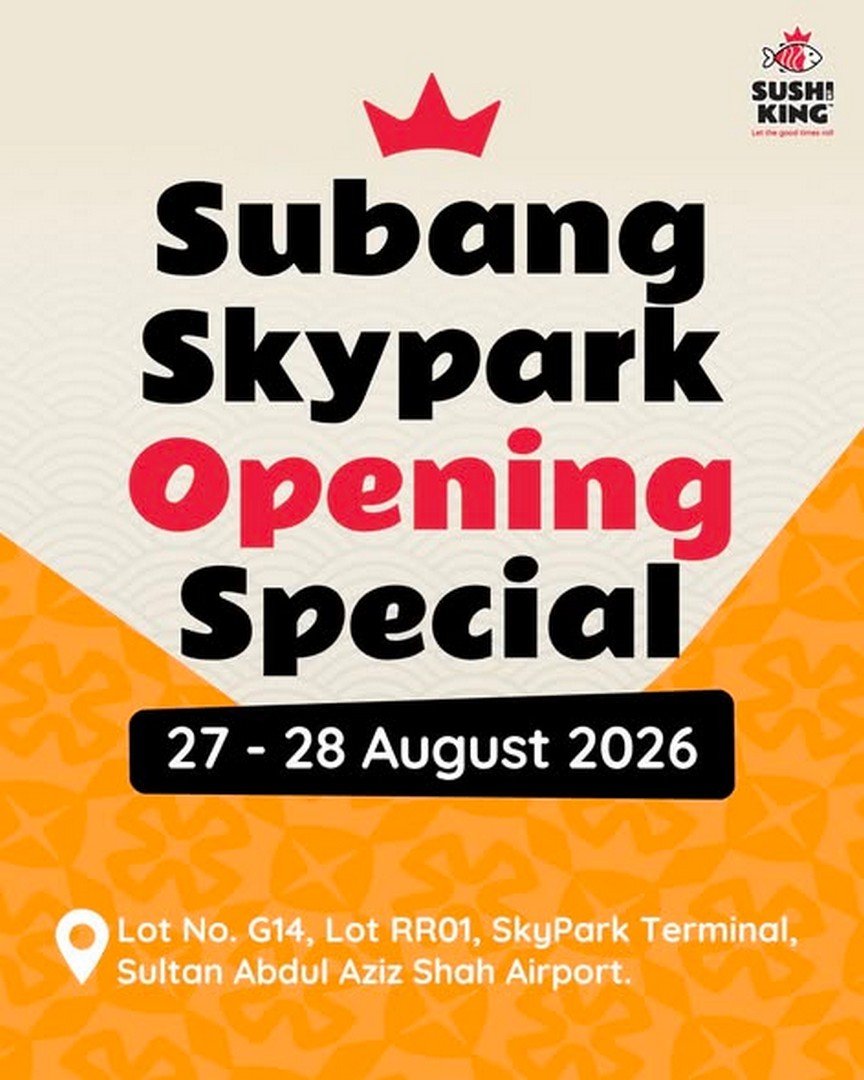 Sushi-King-Opening-Promotion-–-Get-a-Free-RM5-Voucher 27-28 August 2026: Sushi King Opening Promotion – Get a Free RM5 Voucher for the First 50 Customers Daily