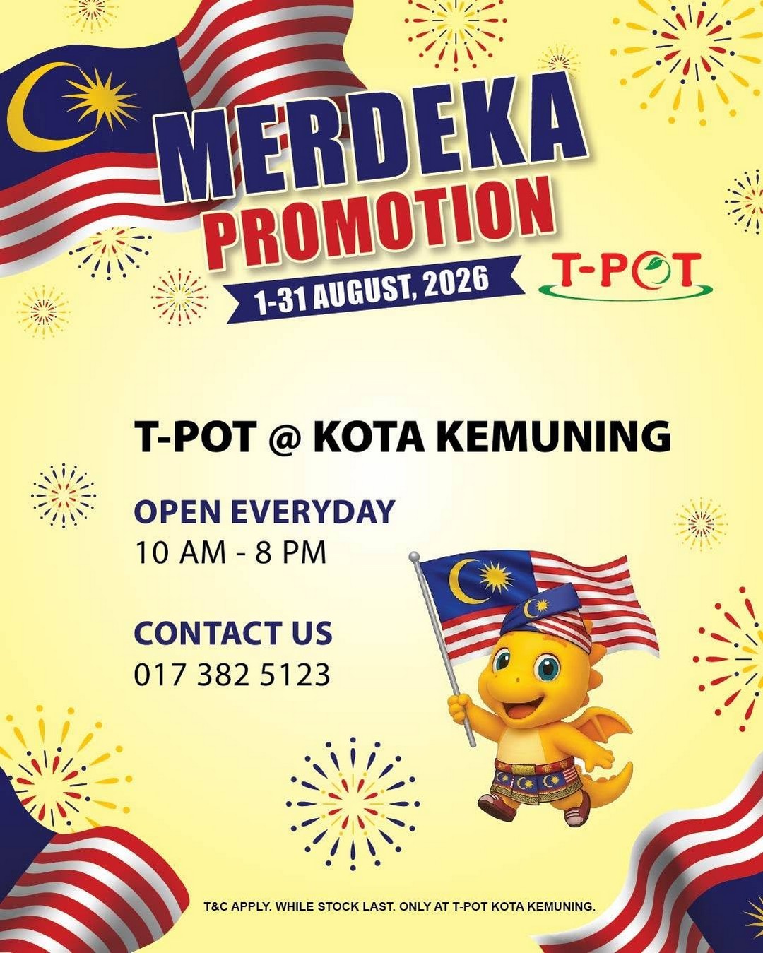 T-POT-Malaysia-Merdeka-Promotion-15 1-31 August 2026: T-POT Malaysia Merdeka Promotion: Enjoy Special Deals, Free Gifts and Electrical Item Bargains at Kota Kemuning