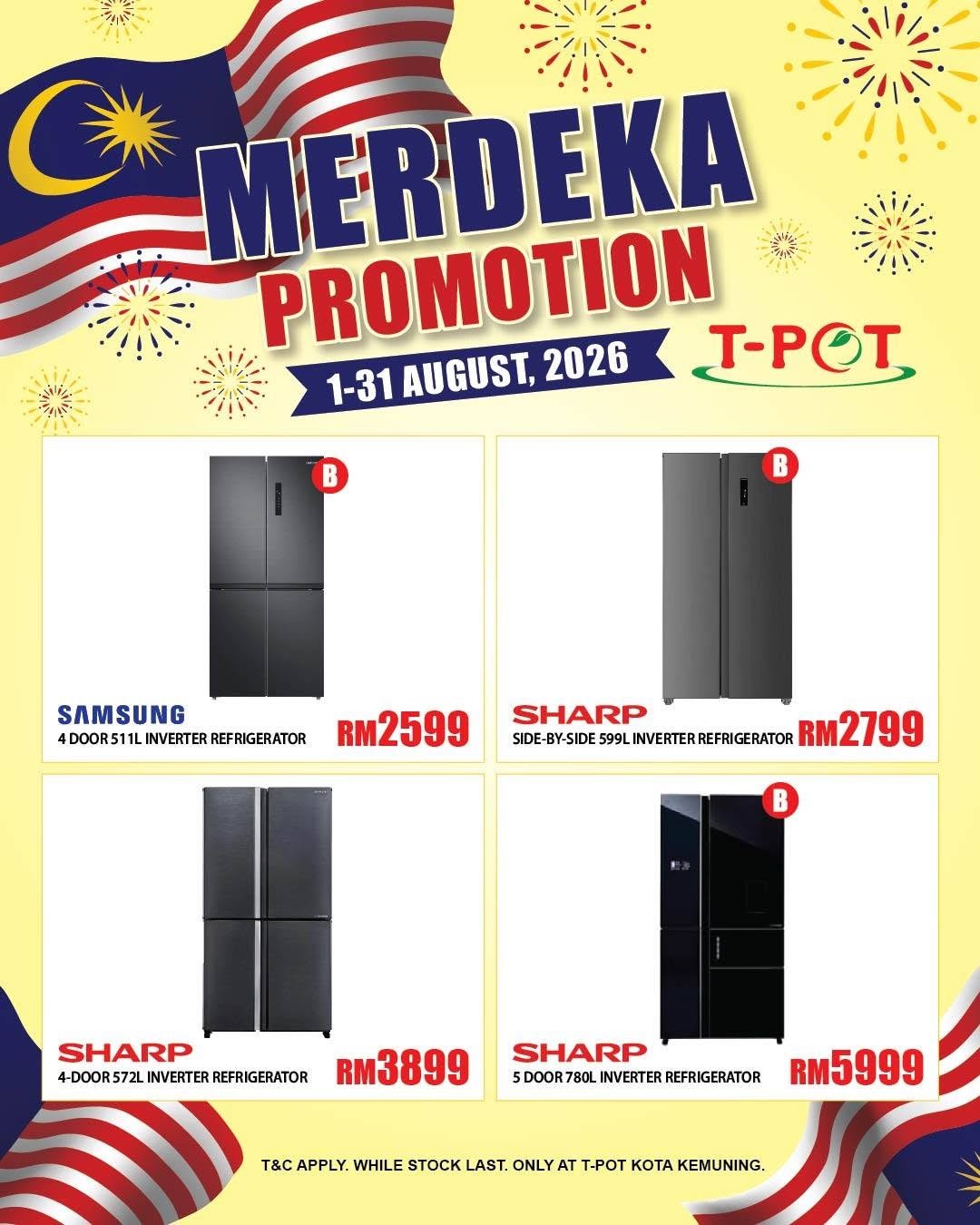 T-POT-Malaysia-Merdeka-Promotion-5 1-31 August 2026: T-POT Malaysia Merdeka Promotion: Enjoy Special Deals, Free Gifts and Electrical Item Bargains at Kota Kemuning