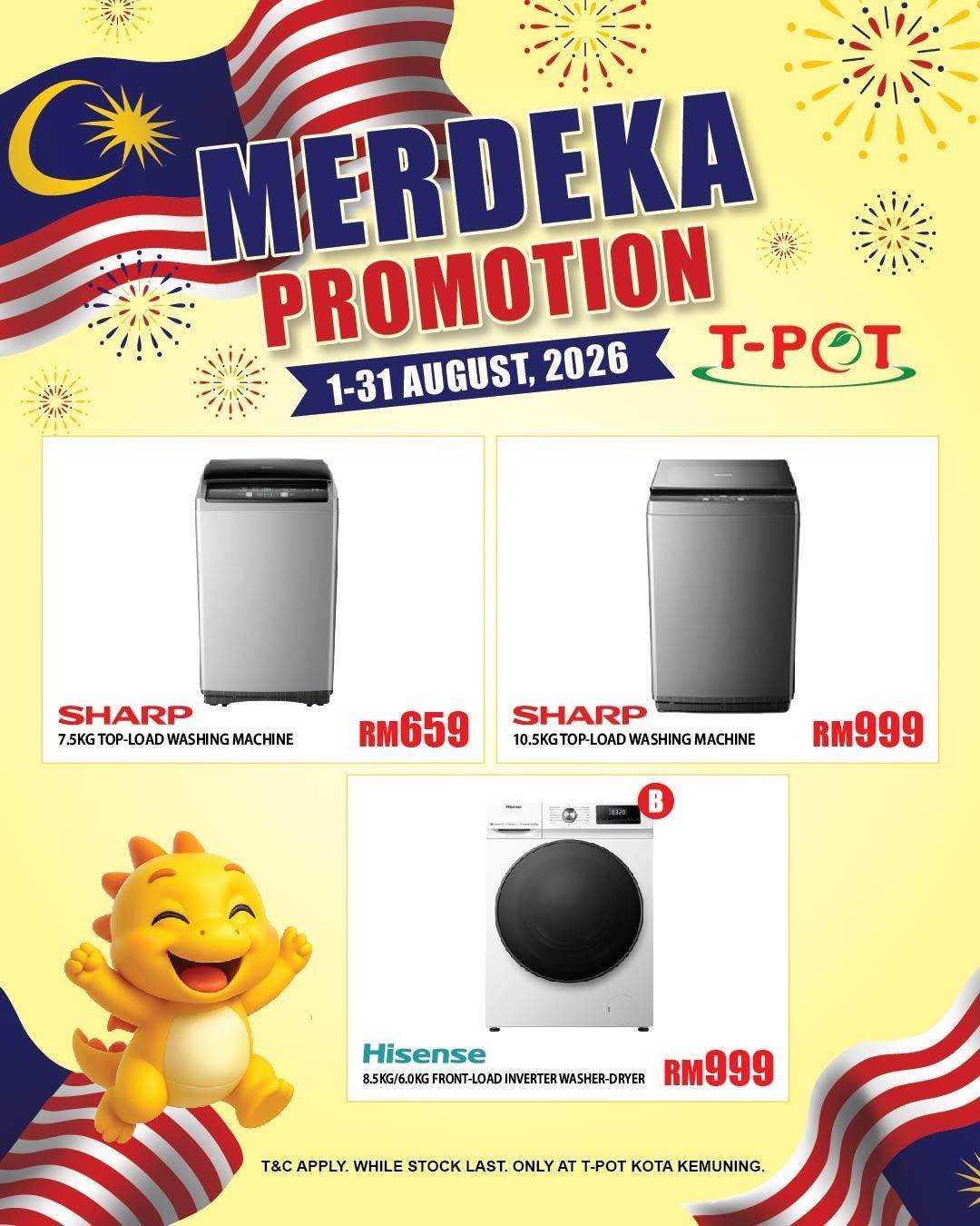 T-POT-Malaysia-Merdeka-Promotion-6 1-31 August 2026: T-POT Malaysia Merdeka Promotion: Enjoy Special Deals, Free Gifts and Electrical Item Bargains at Kota Kemuning