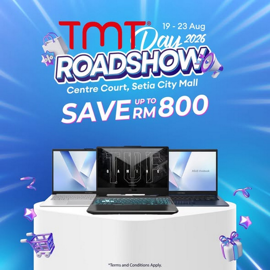 TMT-Malaysia-ASUS-Laptop-Sale-Promotion 19-23 August 2026: TMT Malaysia: ASUS Laptop Sale Promotion with Up to RM800 Off at TMT Day Roadshow 2026, Setia City Mall
