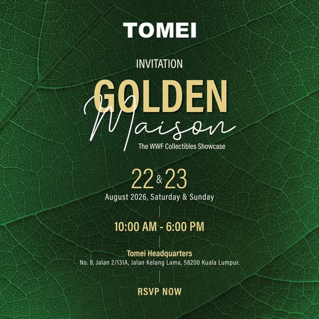 TOMEI-x-WWF-Golden-Maison-Collectibles-Showcase-Promotion 22-23 August 2026: TOMEI: TOMEI x WWF Golden Maison Collectibles Showcase Promotion with Exclusive Event Deals in Kuala Lumpur