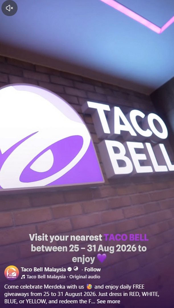 Taco-Bell-Malaysia-Merdeka-Promotion 25-31 August 2026: Taco Bell Malaysia Merdeka Promotion – Enjoy Daily FREE Giveaways with Any Purchase