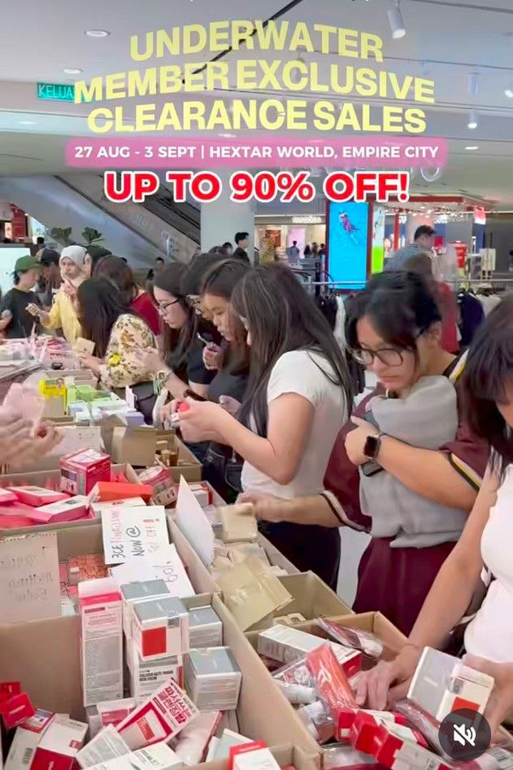 Underwater-Member-Exclusive-Clearance-Sale 27 August-3 September 2026: Underwater Member Exclusive Clearance Sale, Hextar World: Up to 90% OFF Beauty Products
