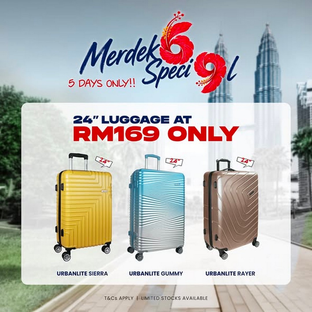 Universal-Traveller-Malaysia-Merdeka-Special-69-Luggage-Deals-2 13-17 August 2026: Universal Traveller Malaysia: Merdeka Special 69 Luggage Deals from RM69, RM169 and RM269 Sale Promotion