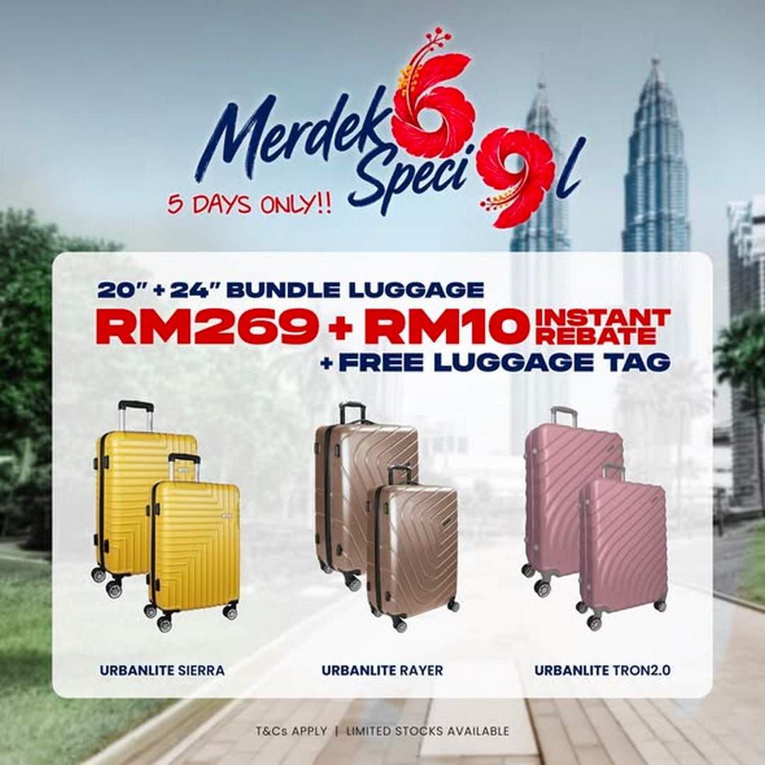 Universal-Traveller-Malaysia-Merdeka-Special-69-Luggage-Deals-3 13-17 August 2026: Universal Traveller Malaysia: Merdeka Special 69 Luggage Deals from RM69, RM169 and RM269 Sale Promotion