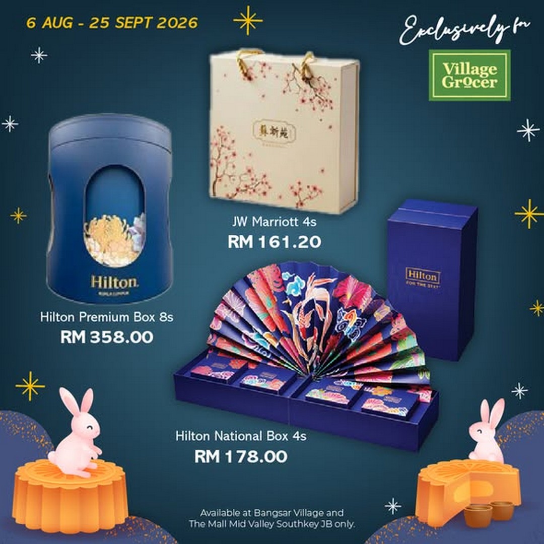 Village-Grocer-Mid-Autumn-Mooncake-Fair-Promotion 6 August-25 September 2026: Village Grocer: Mid-Autumn Mooncake Fair Promotion with RM10 Off, RM5 Off and Free Delivery