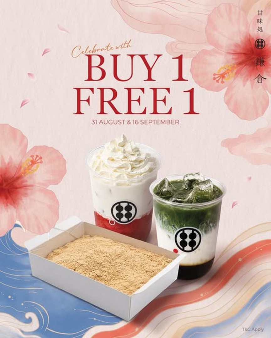 Warabimochi-Kamakura-Malaysia-Merdeka-Malaysia-Day-Buy-1-Free-1 31 August & 16 September 2026: Warabimochi Kamakura Malaysia: Merdeka & Malaysia Day Buy 1 Free 1 Promotion on Japanese Warabimochi