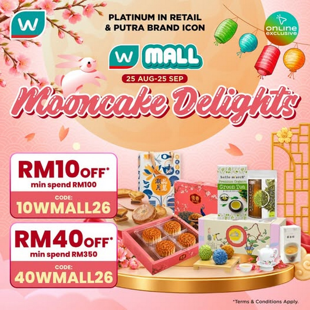 Watsons-Malaysia-Mooncake-Festival-Online-Promotion 25 August-25 September 2026: Watsons Malaysia Mooncake Festival Online Promotion – Enjoy Up to RM40 Off Selected Mooncakes at Wmall