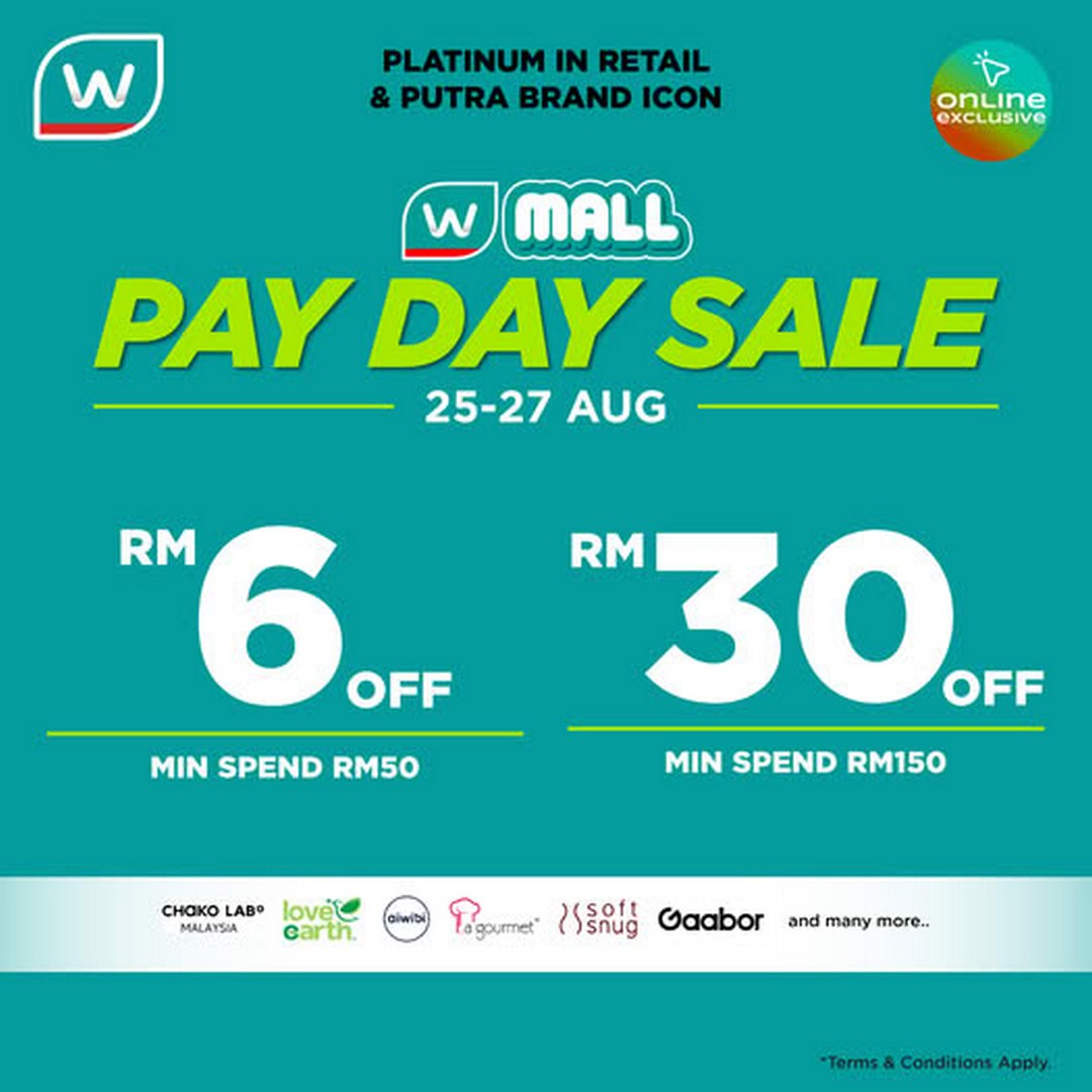 Watsons-Malaysia-Pay-Day-Sale-Up-To-RM30-Off 25-27 August 2026: Watsons Malaysia Pay Day Sale: Up To RM30 Off Electronics, Household & Beauty Products on W Mall Promotion