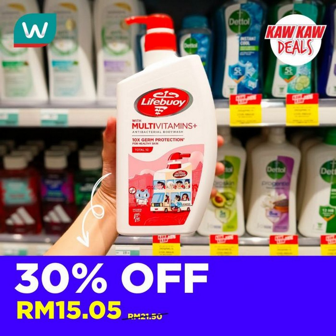 Watsons-Malaysia-Unilever-Fair-Up-to-50-OFF-Promotion-5 13-17 August 2026: Watsons Malaysia: Unilever Fair Up to 50% OFF Promotion on Everyday Personal Care Essentials