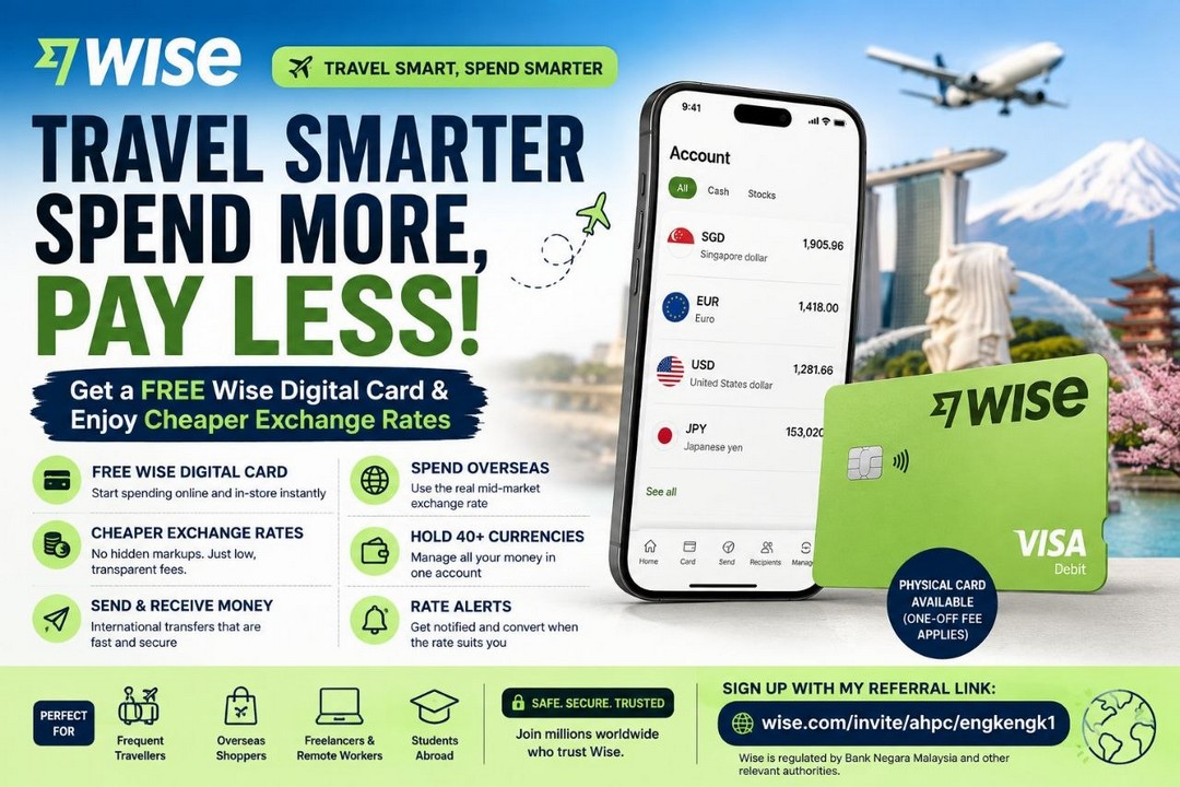 Wise-Free-Digital-Card-Promotion-for-Malaysians 28 August 2026 onwards: Wise: Free Digital Card Promotion for Malaysians with Better Travel Exchange Rates