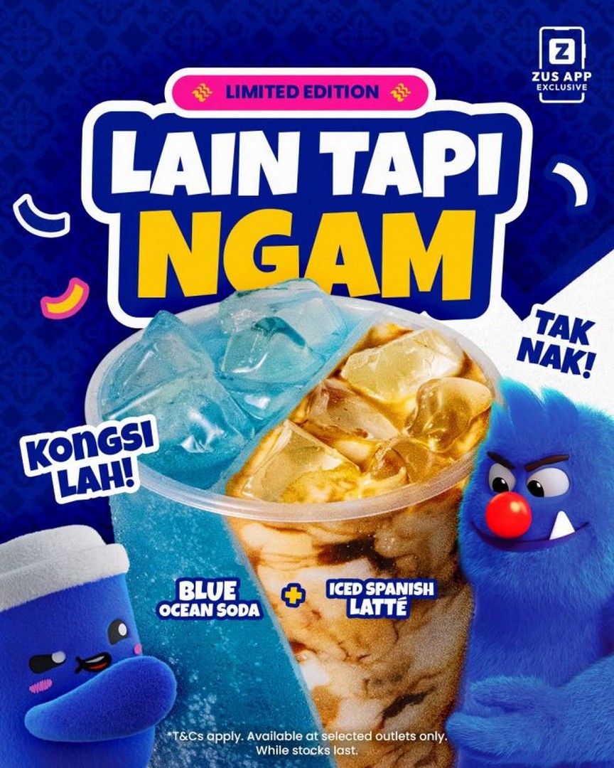 ZUS-Coffee-Merdeka-x-Mamee-Monster-Series-Promotion-2 17 August 2026 onwards: ZUS Coffee: Merdeka x Mamee Monster Series Promotion with Limited-Edition Blue Drinks and Two-in-One Cups