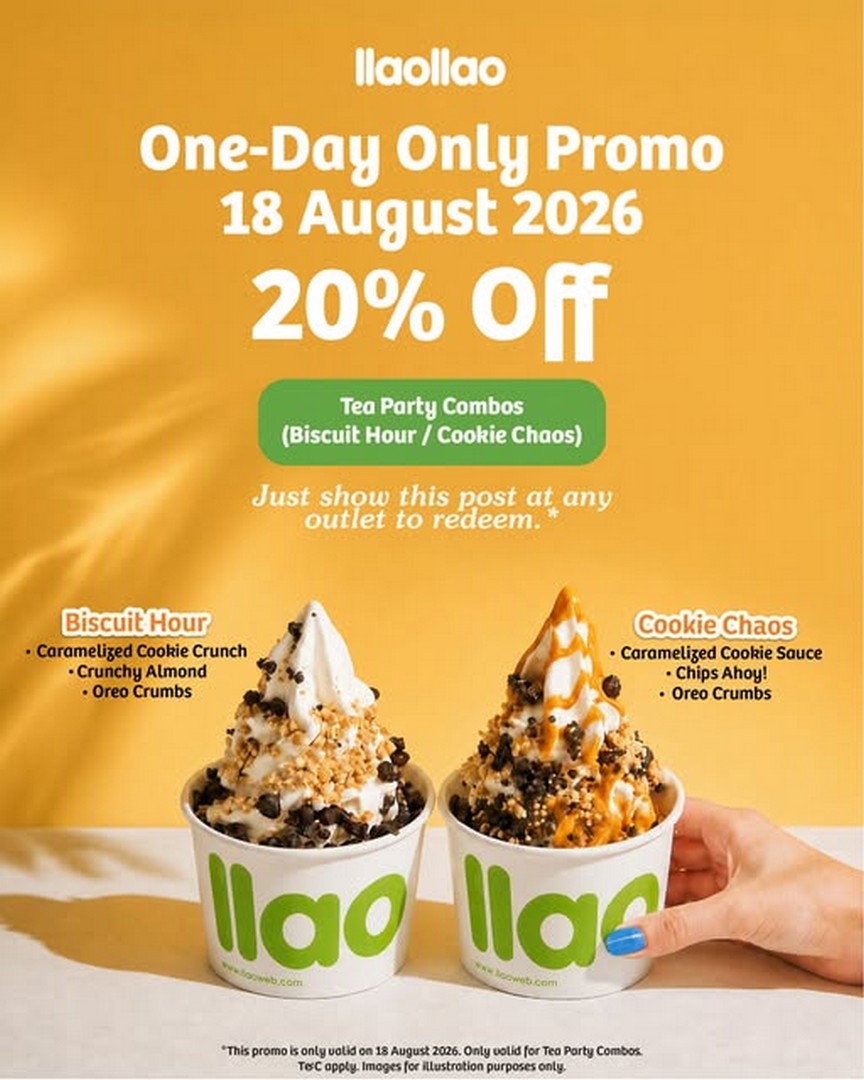 llaollao-Malaysia-20-OFF-Tea-Party-Combos 18 August 2026: llaollao Malaysia, 20% OFF Tea Party Combos: One-Day-Only Sale Promotion at All Nationwide Outlets