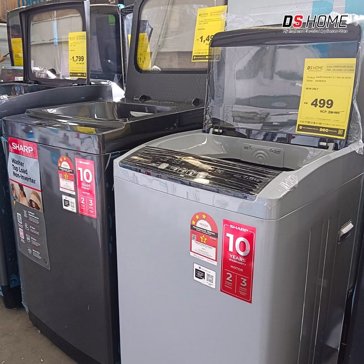 32 24–27 September 2026: DS Home Warehouse Sale, Up to 90% Off TVs, Fridges, Washers & Air Conditioners, Early Bird Deals in Subang Perdana