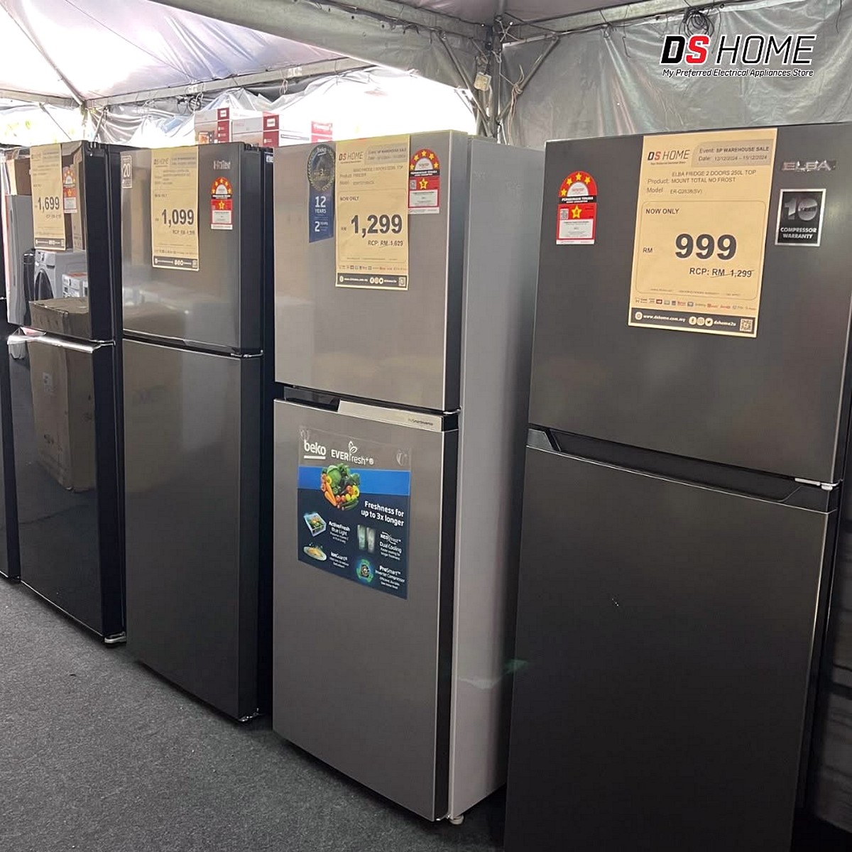 4-2 24–27 September 2026: DS Home Warehouse Sale, Up to 90% Off TVs, Fridges, Washers & Air Conditioners, Early Bird Deals in Subang Perdana