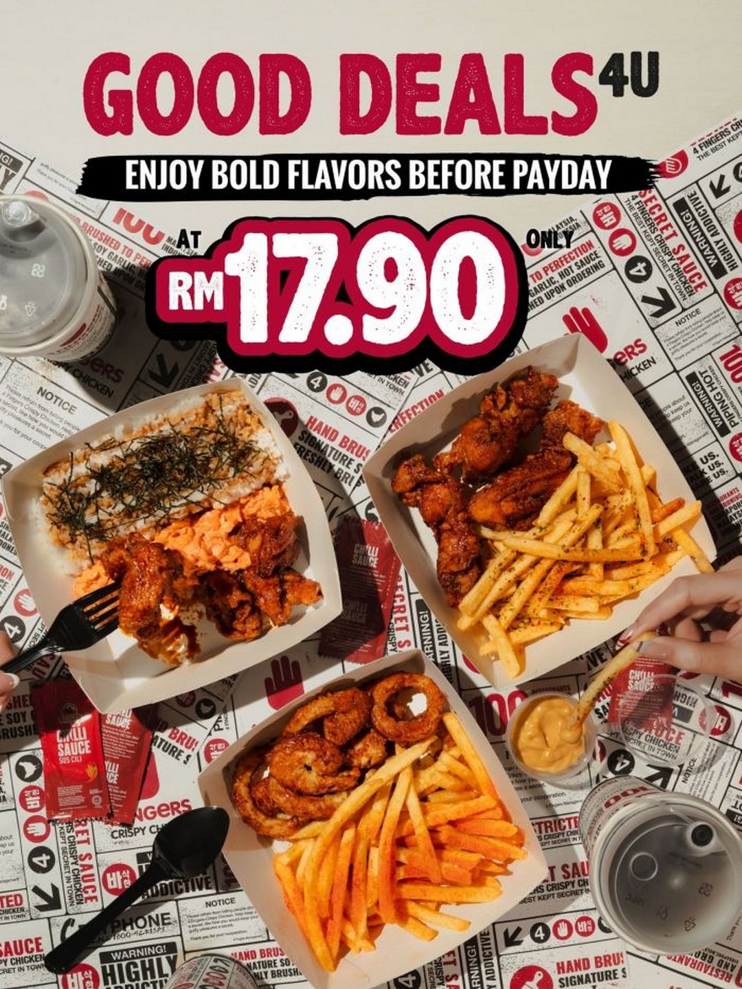 4Fingers-Good-Deals-4U-RM17.90-Combo-Meal-Promotion 21-24 September 2026: 4Fingers: Good Deals 4U RM17.90 Combo Meal Promotion at Participating Outlets