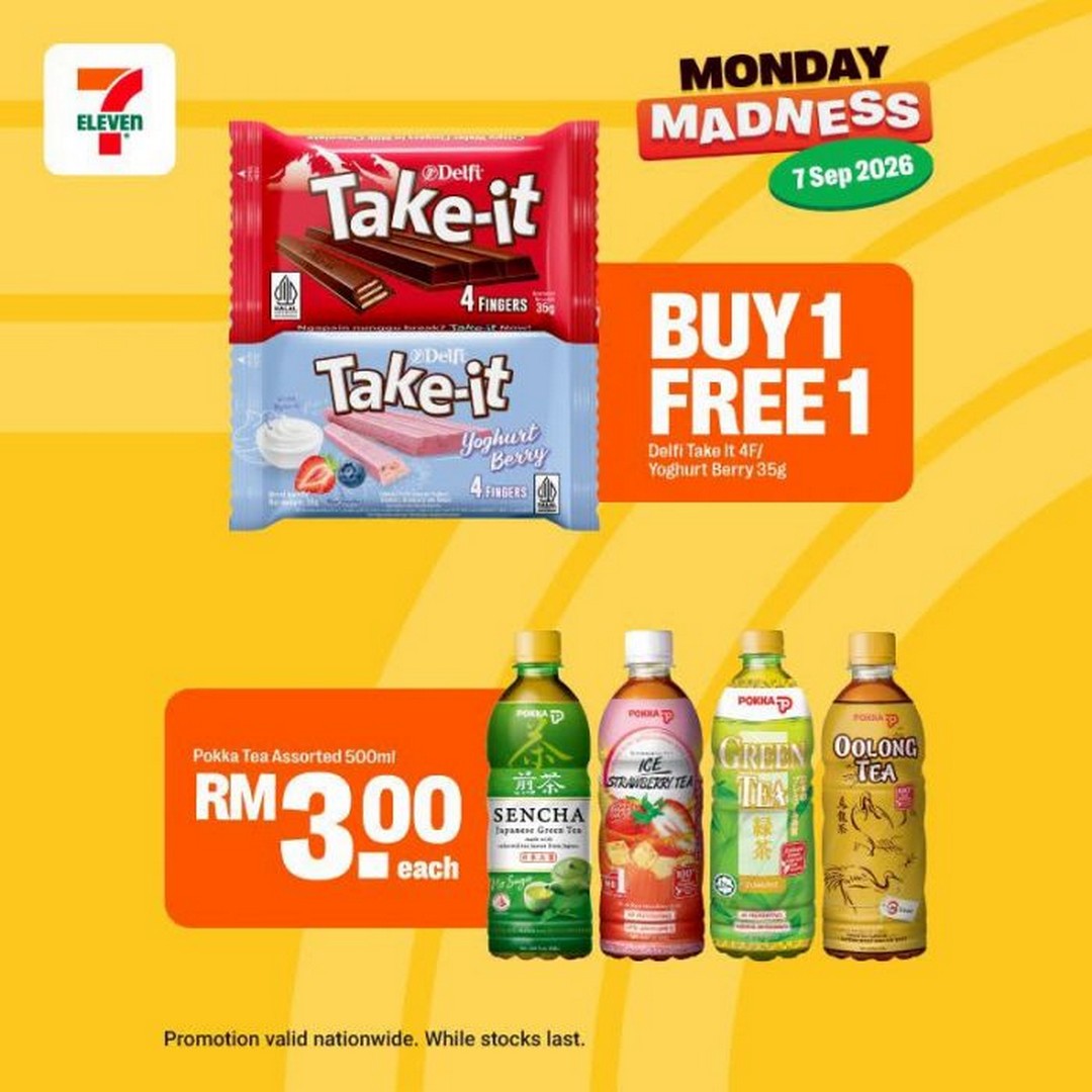7-Eleven-Malaysia-Monday-Madness-Promotion-with-Buy-1-Free-1-and-Deals-5 7 September 2026: 7-Eleven Malaysia: Monday Madness Promotion with Buy 1 Free 1 and Deals from RM1
