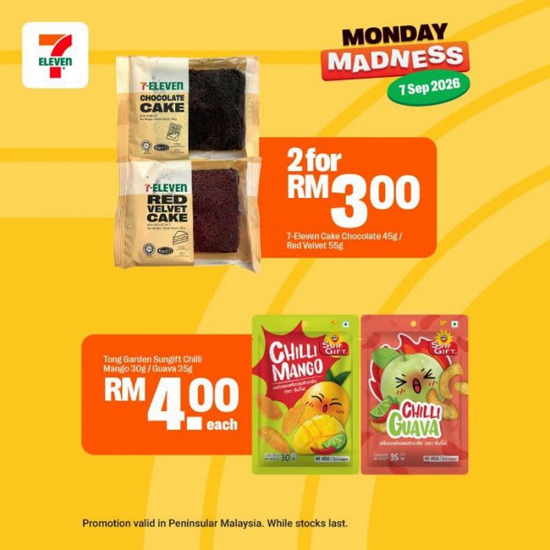 7-Eleven-Malaysia-Monday-Madness-Promotion-with-Buy-1-Free-1-and-Deals-7 7 September 2026: 7-Eleven Malaysia: Monday Madness Promotion with Buy 1 Free 1 and Deals from RM1