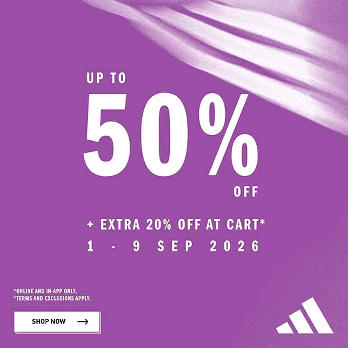 784252648_122218783280352533_1190517114501382952_n 1–9 September 2026: adidas Malaysia 9.9 Sale, Up to 50% Off + Extra 20% Off at Cart – Online & In-App Promotion
