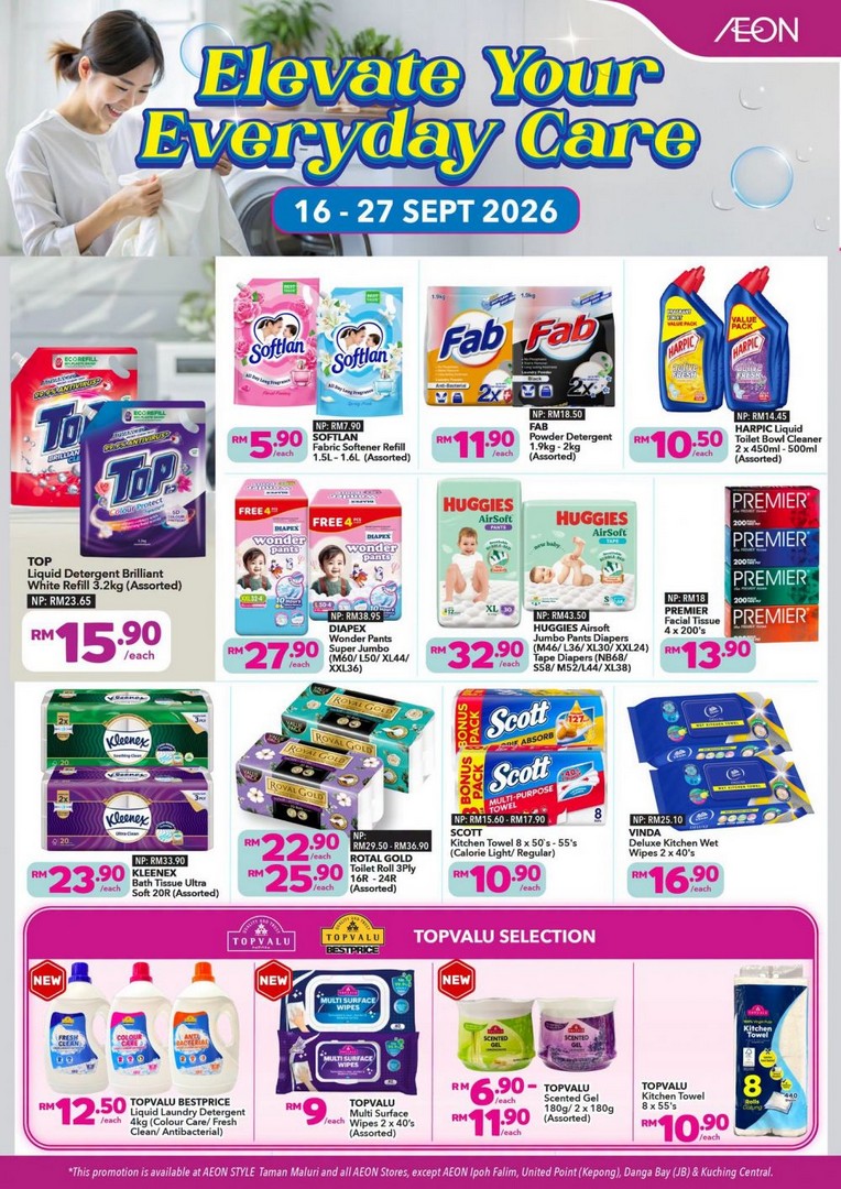 AEON-Everyday-Care-Promotion-–-Buy-2-Sunsilk-from-RM16-1 16-27 September 2026: AEON Everyday Care Promotion – Buy 2 Sunsilk from RM16, Pantene from RM17 & More Personal Care Deals